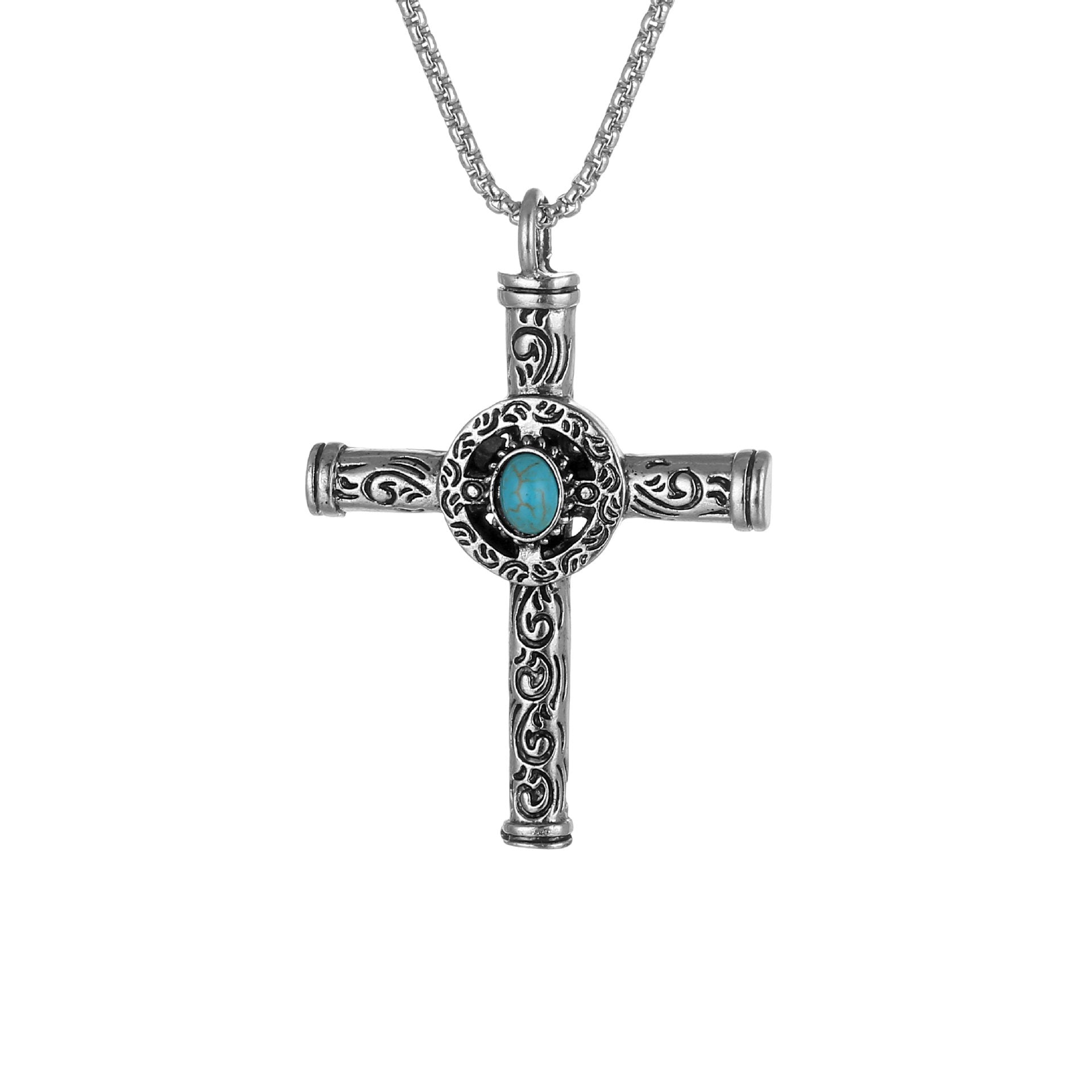 Wholesale  necklace men's Joker cross sweater chain net red new fashion accessories titanium steel necklace